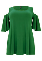 Tunic flare cut out DOLCE - green - #2