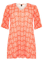 Tunic plisse SWIRL - red  - #4