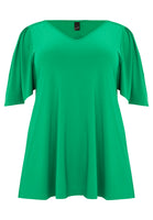 Tunic flare pleated sleeve DOLCE - green - #4