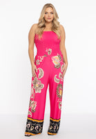 Jumpsuit smocked strapless ZARIA - pink - #1