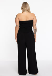 Jumpsuit smocked strapless DOLCE - black - #2