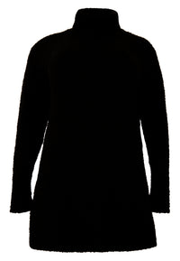 Pullover teddy high neck - black - #4