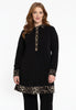 Tunic leo collar - black 