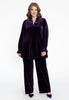 Trousers long VELOURS - purple 