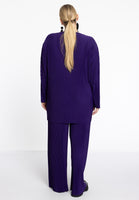 Tunic straight PLISSE - purple - #3