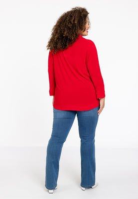 Blouse kimono 7/8 sleeve DOLCE - red  - #3