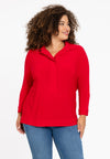 Blouse kimono 7/8 sleeve DOLCE - red 