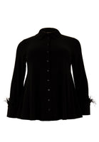 Blouse A-line Feather DOLCE - black  - #4