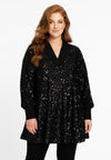 Tunic wide bottom paillet - Black