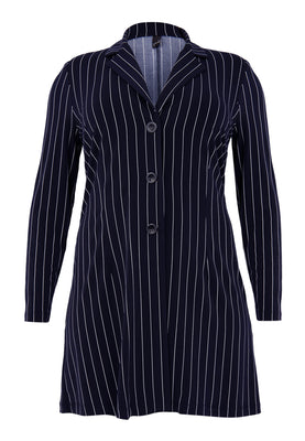 Blazer long DOLCE PINSTRIPE - blue - #4