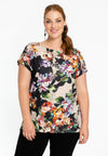 T-Shirt sleeveless BOUQUET - mid brown