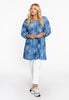 Tunic wide bottom FRAYED - blue - #2