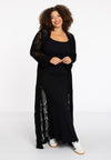 Cardigan crochet LOUNGE - black
