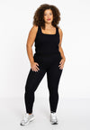 Tank rib LOUNGE - black