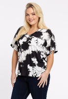 T-shirt v-neck HANNELORE - black - #1