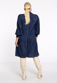 Dress with bow DENIM DOLCE - blue - #2