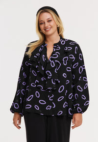 Blouse LOOPS - black - #1