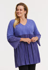 Tunic wide bottom ROMBO - light purple
