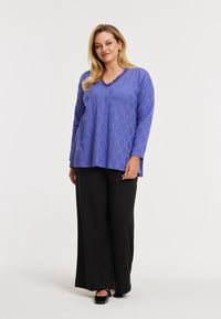 Tunic A-line ROMBO - light purple - #2