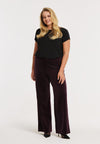 Trousers VELVET - dark red