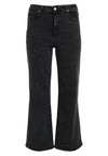 Jeans wide leg 5-pockets studs - black - #5