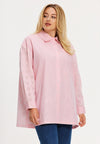 Blouse BRODERIE STRIPES - pink