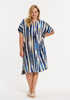 Kaftan straight RIPPLES - blue