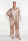 Shrug BLURRED ROSES - light brown