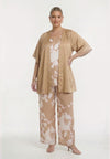 Kimono SATIN SAND - light brown