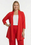 Cardigan pleated 3/4 sleeve UNI DOLCE - light red