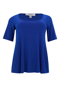 Top flared UNI DOLCE - indigo - #3