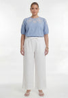 Trousers loose LINEN - white - #3