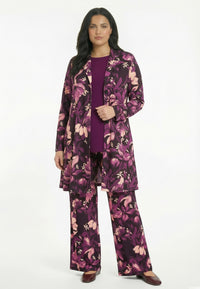 Blazer flare long CICLAMY - purple - #4