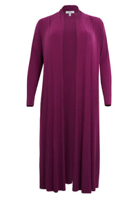 Cardigan extra long UNI DOLCE PLISSÉ - purple - #3