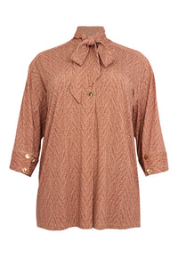 Tunic FISHBONE - mid brown - #3
