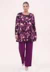 Tunic wide bottom ciclamy - purple