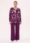 Tunic flare ciclamy - purple