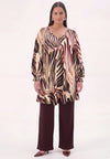 Tunic wide bottom aquarello - multi