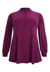 Tunic flare UNI DOLCE - purple 