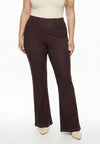 Trousers bootleg DENIM DOLCE BROWN - brown