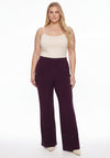 Trousers straight UNI DOLCE - dark purple