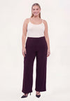 Trousers straight UNI DOLCE - dark purple - #3