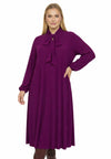 Dress UNI DOLCE plissé - purple - #1