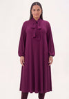 Dress UNI DOLCE PLISSE - purple