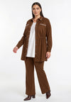 Jacket SUEDE ALIKE - mid brown