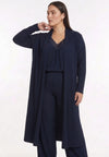 Cardigan extra long UNI DOLCE PLISSÉ - blue