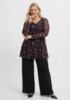 Tunic wide bottom ROSY - black - #1