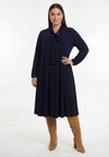 Dress UNI DOLCE PLISSÉ - blue