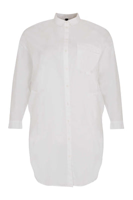 Tunic blouse cotton - white  - #4