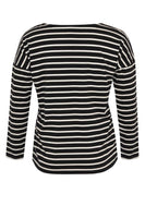 Shirt wide stones BRETON - black  - #3